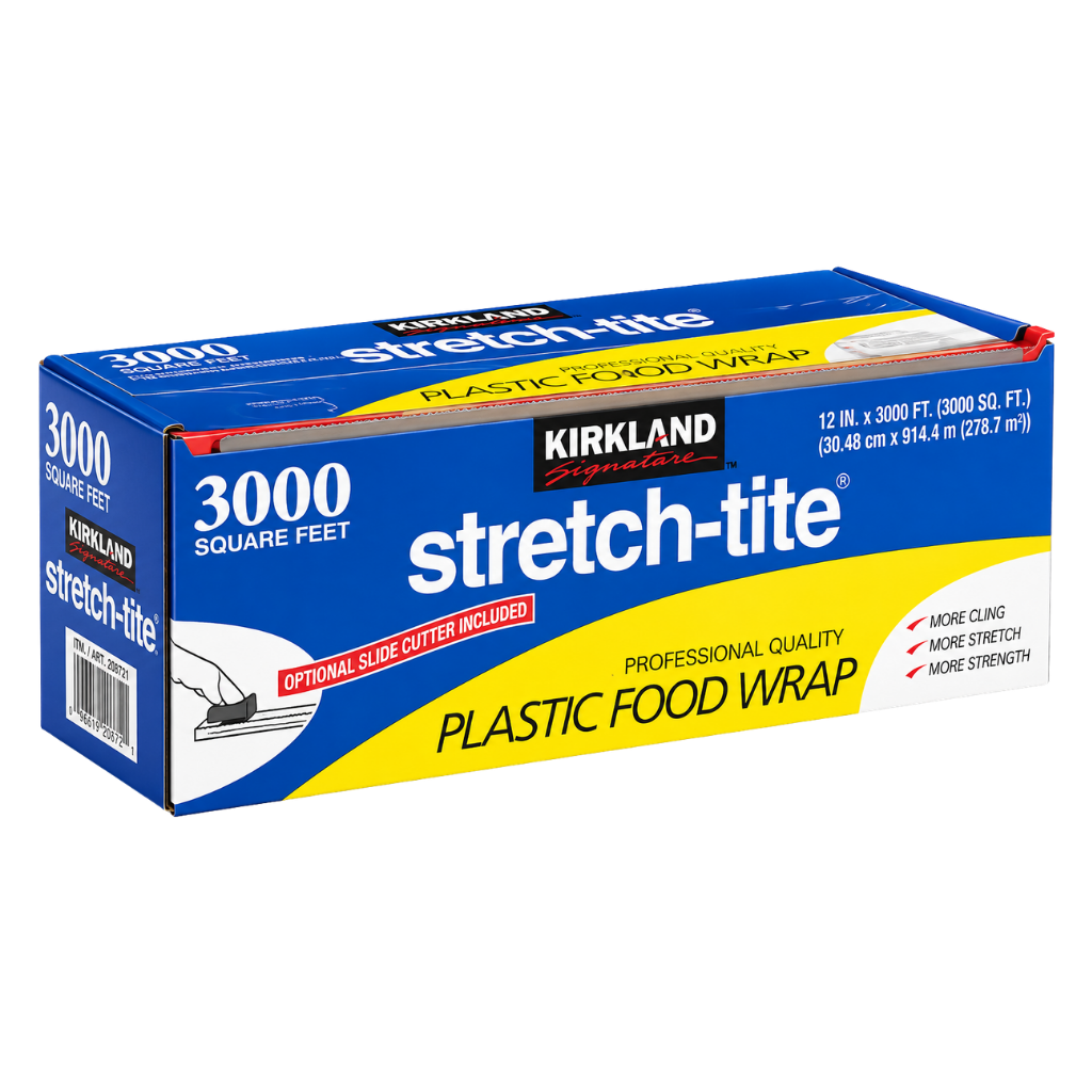 Kirkland Signature Stretch-Tite Plastic Food Wrap 12 in x 3,000 ft buy online USA - 1